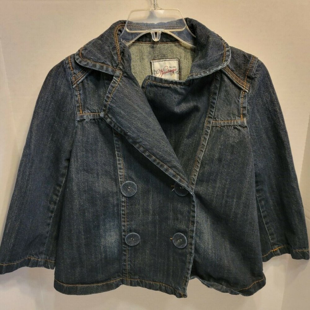 Heritage Women's Size M Denim Jacket Dual-Buttons